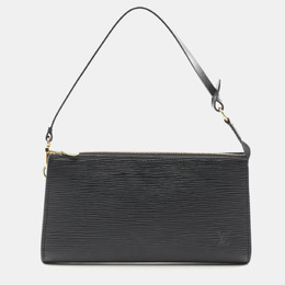 Louis Vuitton: Чёрная сумка  Pochette Accessoires