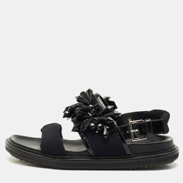 Marni: Чёрные сандалии 
