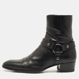 Saint Laurent Paris: Чёрные ботинки  Wyatt Harness