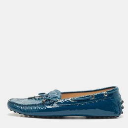 Tod's: Голубые лоферы 
