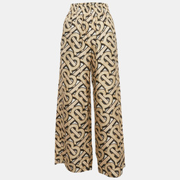 Burberry: Бежевые брюки  Monogram
