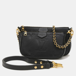 Louis Vuitton: Чёрная сумка  Pochette Accessoires