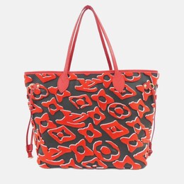 Louis Vuitton: Чёрная сумка  Neverfull MM