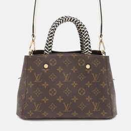 Louis Vuitton: Коричневая сумка  Montaigne