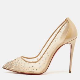 Christian Louboutin: Бежевые туфли 