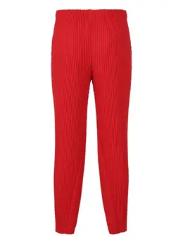 Homme Plissé Issey Miyake: Красные брюки 