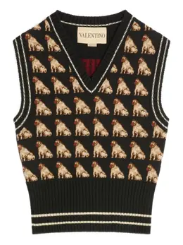Valentino Garavani: Жаккардовый жилет 