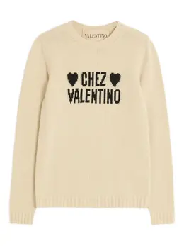 Valentino Garavani: Бежевый свитер 