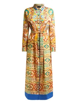 ETRO: Многоцветное платье 