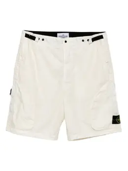 Stone Island: Белые шорты 