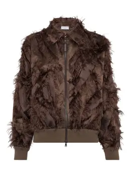 Brunello Cucinelli: Коричневая куртка 