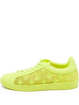 Louis Vuitton Pre-Owned: Жёлтые кроссовки 