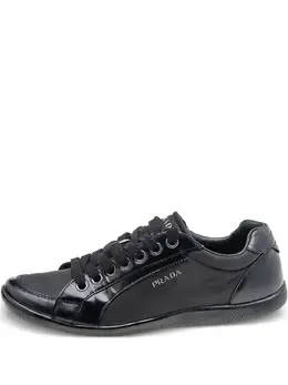 Prada Pre-Owned: Чёрные кроссовки 