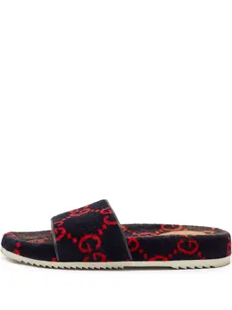 Gucci Pre-Owned: Синие сандалии 