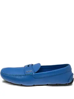 Prada Pre-Owned: Голубые туфли 