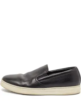 Prada Pre-Owned: Чёрные кроссовки 