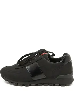 Prada Pre-Owned: Чёрные кроссовки 