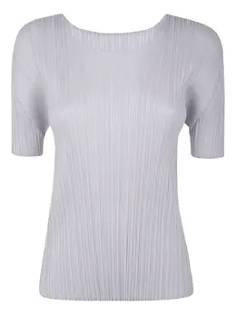 Pleats Please Issey Miyake: Топ с коротким рукавом 