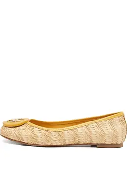 Tory Burch: Бежевые балетки 