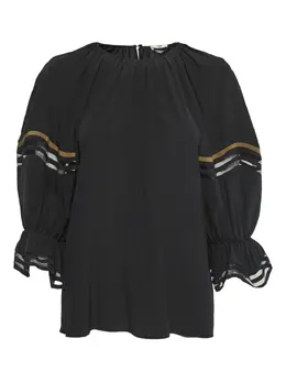 Fendi Pre-Owned: Шёлковая блуза 