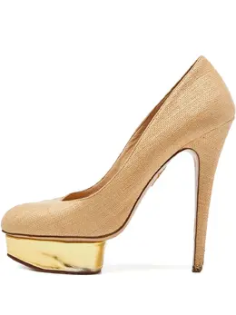 Charlotte Olympia: Бежевые туфли 