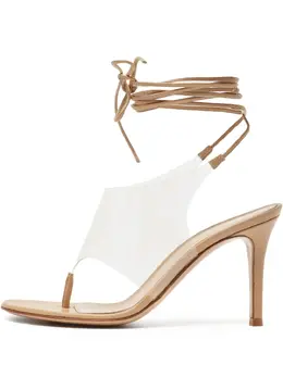 Gianvito Rossi: Бежевые сандалии 