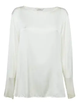 Max Mara: Атласная блуза 