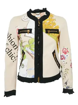 Moschino Pre-Owned: Бежевая куртка 