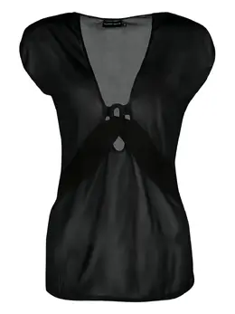 Giorgio Armani Pre-Owned: Чёрный топ 