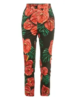 Dolce & Gabbana Pre-Owned: Брюки с растительным принтом 