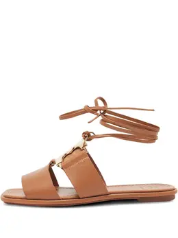 Tory Burch: Светлые сандалии  Gemini Link