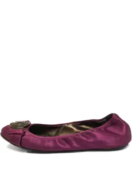 Burberry Pre-Owned: Фиолетовые балетки 
