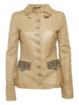 Dolce & Gabbana Pre-Owned: Кожаная куртка 