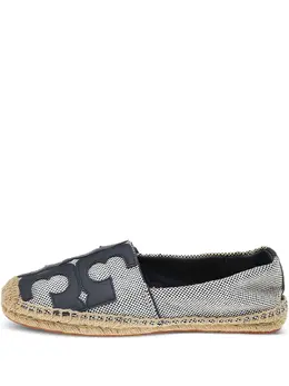 Tory Burch: Синие мокасины 