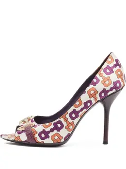 Gucci Pre-Owned: Фиолетовые босоножки 