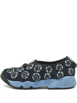 Christian Dior Pre-Owned: Голубые кроссовки 