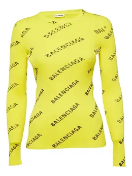 Balenciaga Pre-Owned: Жёлтый топ 