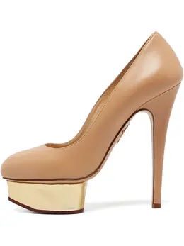 Charlotte Olympia: Бежевые туфли 