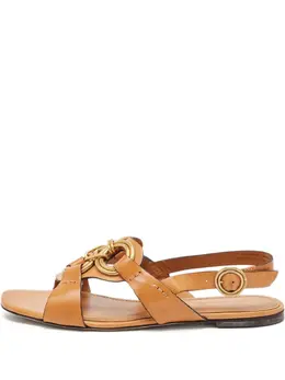 Tory Burch: Светлые сандалии 