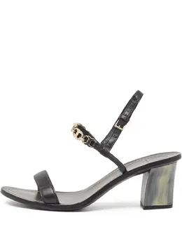 Tory Burch: Чёрные сандалии 