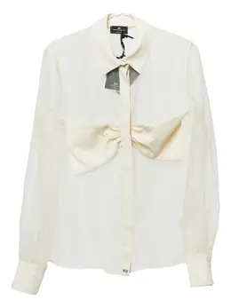Elisabetta Franchi: Рубашка с бантом 