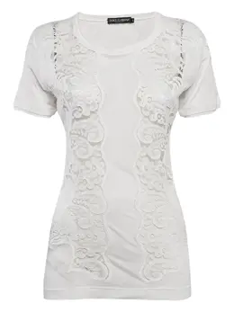 Dolce & Gabbana Pre-Owned: Кружевная футболка 
