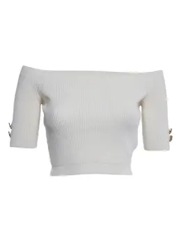 Elisabetta Franchi: Белый топ 