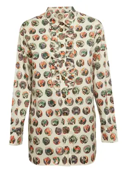 Burberry Pre-Owned: Рубашка с принтом 