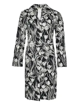 'S Max Mara: Платье с растительным принтом 