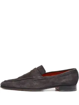 Santoni: Тёмные туфли 