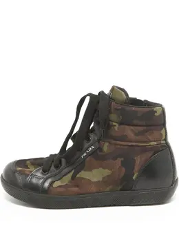 Prada Pre-Owned: Чёрные кроссовки 