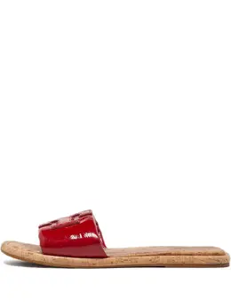 Tory Burch: Красные сандалии 