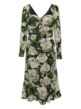 Dolce & Gabbana Pre-Owned: Платье с растительным принтом 