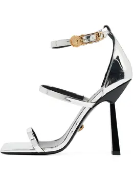 Versace Pre-Owned: Серебристые сандалии 